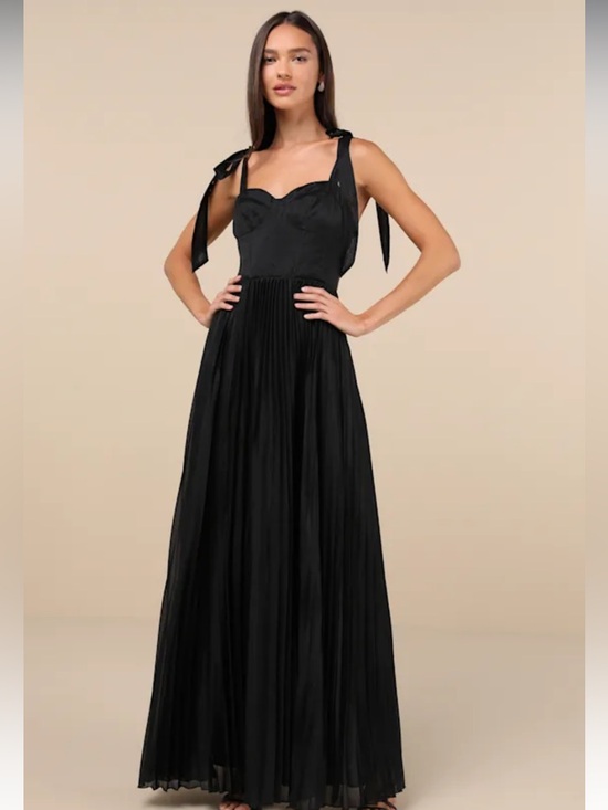Lulus Dresses & Skirts - LuLu’s Black Maxi Bridesmaid Dress